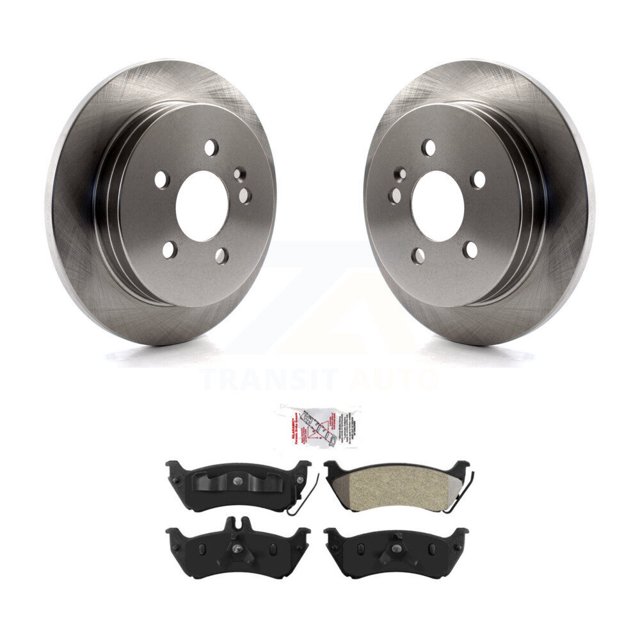 Transit Auto Rear Disc Brake Rotors and Semi-Metallic Pads Kit for Car Mercedes-Benz ML320 ML350 ML430 K8A-100675
