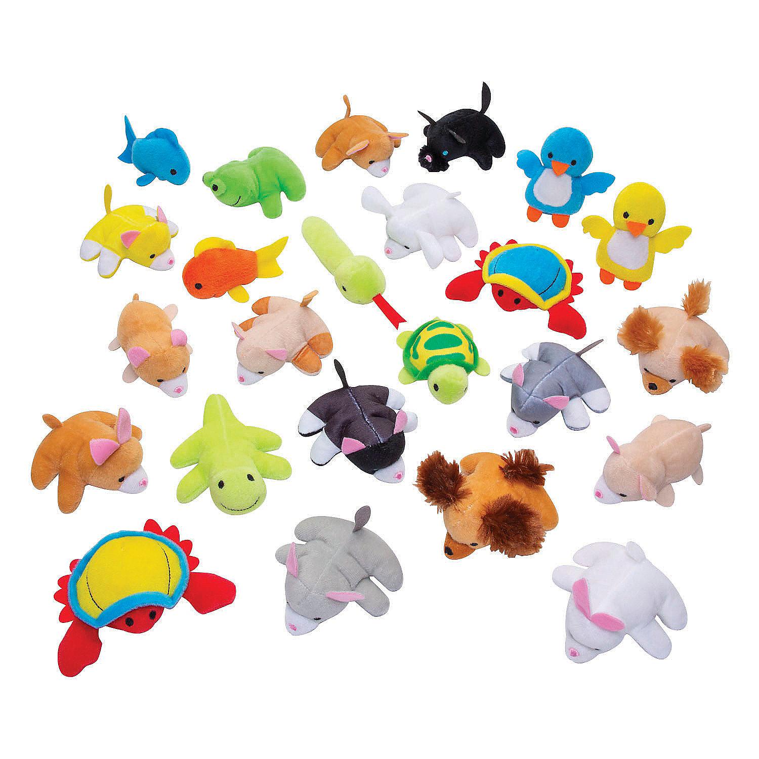 Bulk Cute Stuffed Animals Kids Pack Set - Mini Plush Animal
