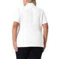 thumbnail image 5 of Agnes Orinda Women's Plus Size Blazers Single Breasted Notched Lapel Short Sleeve Office Jackets 1X White, 5 of 7