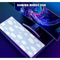 thumbnail image 6 of Blue Sky with Clouds Desk Mat, Cute Large Mouse Pad, Blue Desk Pad, Non-Slip Rubber Base with Stitched Edges Deskmat, 31.5 X 11.8 Inch, 6 of 6