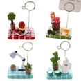 thumbnail image 3 of Plantes Succulentes Microlandschaft Mémo Clips Message Photo Titulaire Stand (Machine à Coudre), 3 of 3
