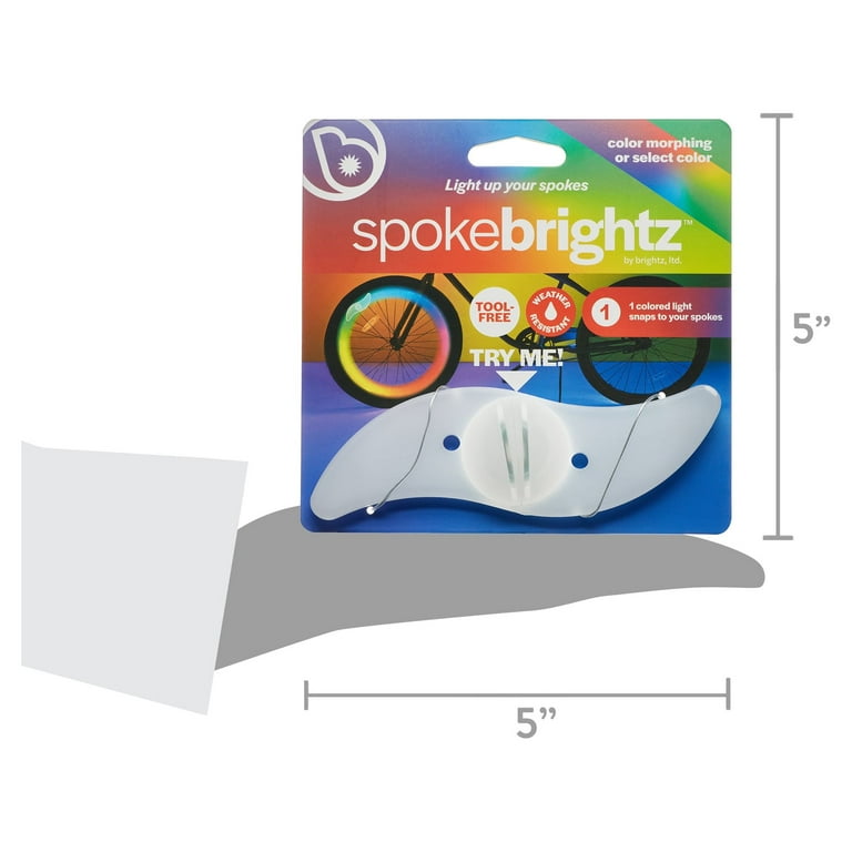 Spoke Brightz Color Morph LED Bike Spoke Light, Snaps on Spoke Brightz Color Morph LED Bike Spoke Light, Snaps on