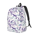 thumbnail image 2 of Daiia Lavender Flowers Vintage Canvas Backpack for Men and Women ,Hiking Backpack,Travel Laptop Bag for School,Large Capacity Backpack, 2 of 8