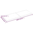 thumbnail image 2 of vidaXL Table Top Light Brown 160x60x(2-4)cm Treated Solid Wood Live Edge, 2 of 7