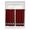 Red, Black, variant on Half Window Curtains 24 Inches Long, Red Black Plaid Window Treatment Curtain Drapes, Country Vintage Bear Buffalo Gingham Short Curtains Tiers for Kitchen Over Sink, 27.5"x24", 2 Panels