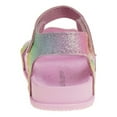 thumbnail image 4 of Laura Ashley Girls Double Buckle Flat Heel Footbed Sandals (Toddler Sizes) - Pastel, 5, 4 of 6