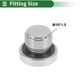 thumbnail image 2 of Accesorios de tubería de acero inoxidable 304 Unique Bargains M16x1.5 tapón hexagonal interno 43/64" Longitud 2 Pcs, 2 of 7