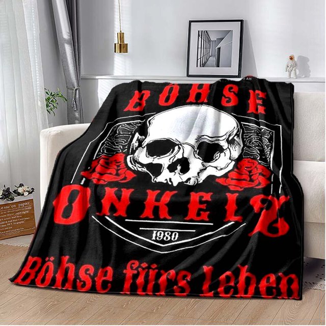 Manta ligera y cálida para sofá, manta de aislamiento para cama, oficina, coche y rodilla, Alemania, Böhse Onkelz Bohse Onkelz