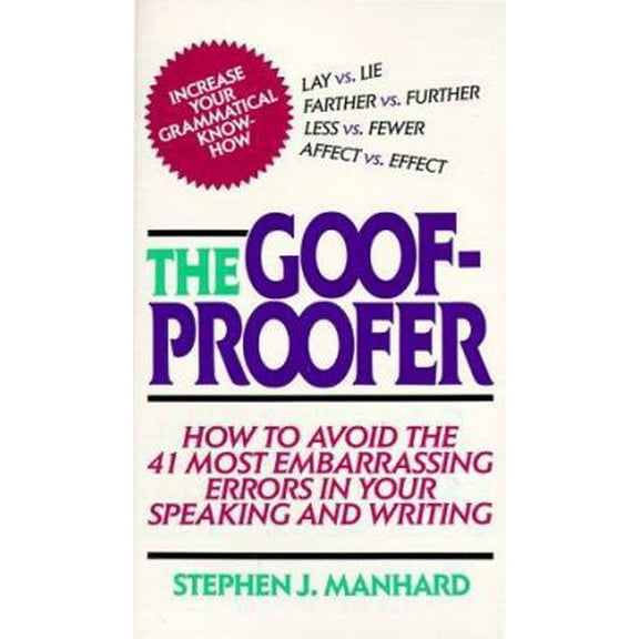 Pre-Owned Goof Proofer (Paperback) 0684838265 9780684838267