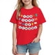 thumbnail image 2 of Blusas y camisas de manga corta con cuello redondo para niños y niñas, camisetas gráficas de manga corta, blusas con estampados bonitos para la temporada escolar., 2 of 9