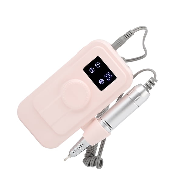 Taladro De Uñas Eléctrico, Kit De Taladro De Lima De Uñas Recargable De 35000 RPM, Limas De Uñas Eléctricas Portátiles Con Pantalla LCD HD, Para Salón De Manicura En Casa,