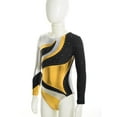 thumbnail image 2 of MSemis Gymnastics Leotards for Girls Sparkle Rhinestone Ballet Unitard Biketard Dancewear Gold 8, 2 of 6
