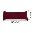 thumbnail image 6 of Unique Bargains Microfiber Solid Long Body Pillowcases, 2-Pack Wine 20" x 54", 6 of 8