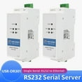 thumbnail image 2 of FOR 2PCS USR-DR301 DIN-rail RS232 Serial to Ethernet Converter Tiny Networking Transmission Server Device Support for Modbus RTU to TCP, 2 of 2