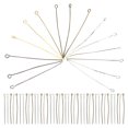 thumbnail image 4 of LEEYNEER 500Pcs Metal Eye Pin Head Pin Open Eye Pin for Earring Bracelet Pendant Jewelry Making, 4 of 6