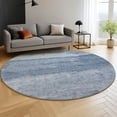 thumbnail image 6 of Addison Rugs Mayfield Premium Machine Washable Transitional Modern Blue Round Rug, 8' x 8', 6 of 6