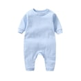 thumbnail image 2 of Kureaily Comfort Boys Bodysuit Long Sleeve Shoulder Snap Baby Jumpsuit For And Toddler Playwear Soft Everyday Outfit 12-18 Months, 2 of 3