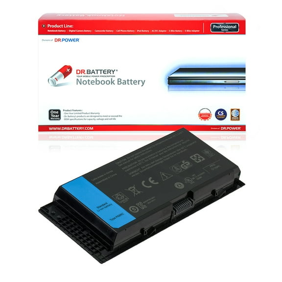 DR. BATTERY - Replacement for Dell Precision M4600 / M4700 / M6600 / M6700 / FJJ4W / FV993 / FVWT4 / H1MNH / J5CG3 / KJ321 / ORTKDH / PG6RC / R7PND / RY6WH / V7M28 / X57F1 / 0FVWT4 / 0TN1K5