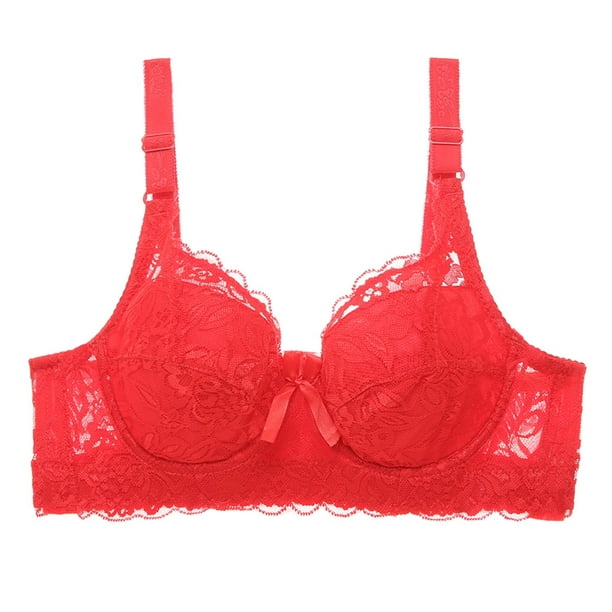 IROINID Clearance Lace Bra for Women Printed Bra Wire Free