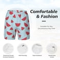 thumbnail image 5 of Lsque Mens Swim Trunks Watermelon Pattern - Bathing Suit Compression Liner - Beach Swim Shorts Swimwear - (S-3XL) - Stretch Quick Dry -Large, 5 of 9