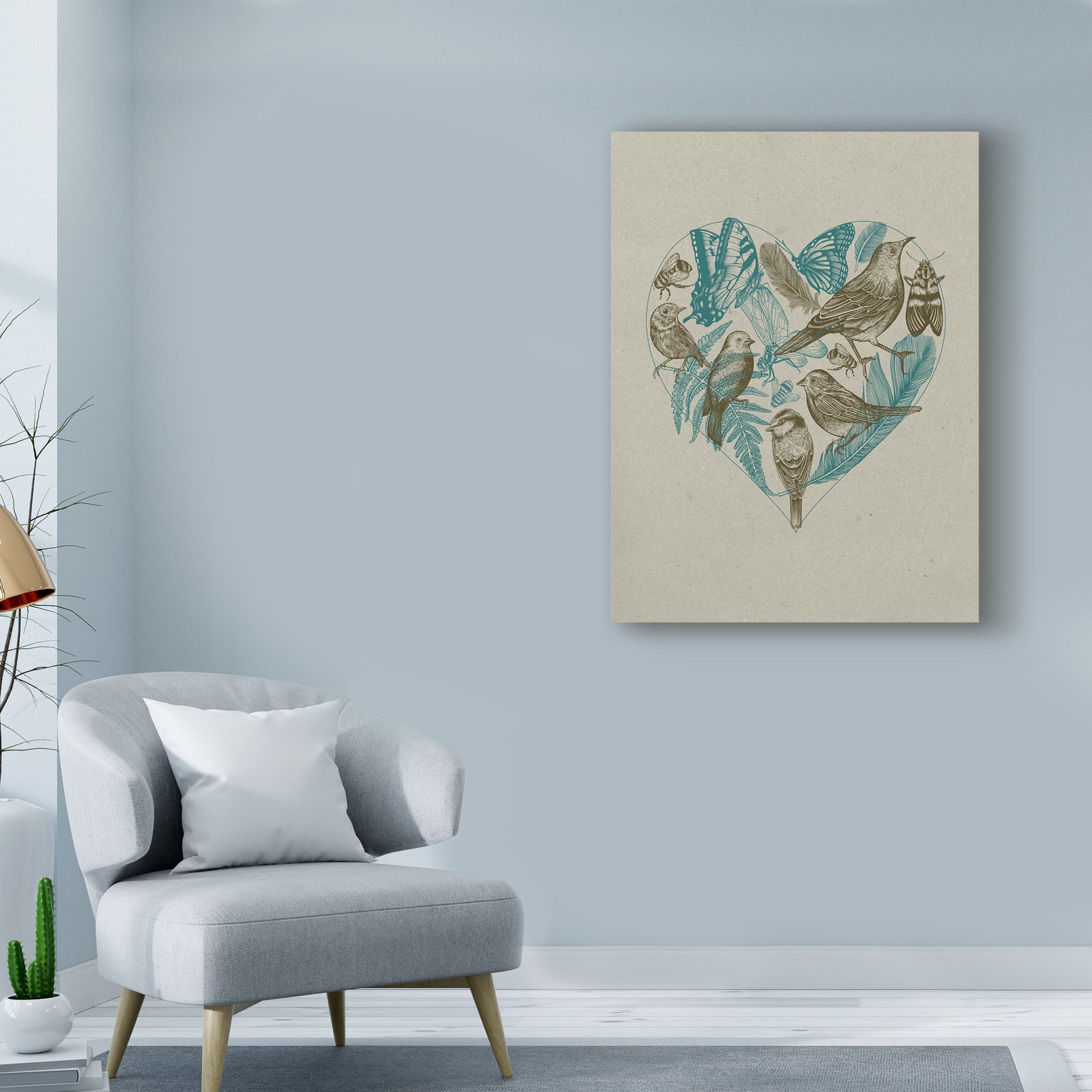 Trademark Fine Art 'Wild Heart' Canvas Art by Rachel Caldwell
