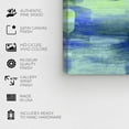 thumbnail image 5 of Wynwood Studio Abstract Modern Canvas Art - Irregular Blue Dot Pattern, Wall Art for Living Room, Bedroom, and Bathroom, 12 in x 12, Blue and Green Home Decor, 5 of 5