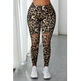 thumbnail image 2 of ABPHQTO Leggings deportivos de leopardo ahuecados para mujer, 2 of 5