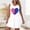 White, variant on Blmnix Valentine Women's Nightgowns Sleep Tanks Cotton Nightgowns Nightgown Above-the-Knee Crew Neck Sleeveless Black Button Down Nightgown,S