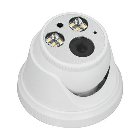 Xirurus TC-82 HD 1080P Security Dome Camera, Infrared Night Vision Surveillance, Waterproof Outdoor Indoor Camera, Noise Reduction, DC12V Wired System (5.51 inches / 14 cm) - White