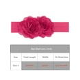 thumbnail image 4 of INSPIRE CHIC Women's Big Double-Flower Stretchy Belt, Elastic Wide Chunky Waistband Belts for Dress Up to 75cm/29.53" Hot Pink, 4 of 6