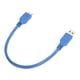 thumbnail image 2 of Cable USB A a Micro B USB 3.0 para disco duro externo, cable adaptador de transmisión de 5 Gbps, azul (0,3 metros), 2 of 14