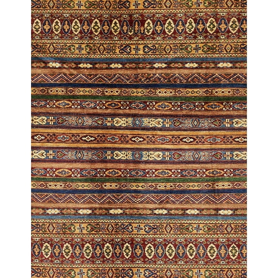 Ahgly Company Indoor Rectangle Abstract Red Abstract Area Rugs, 3' x 5'