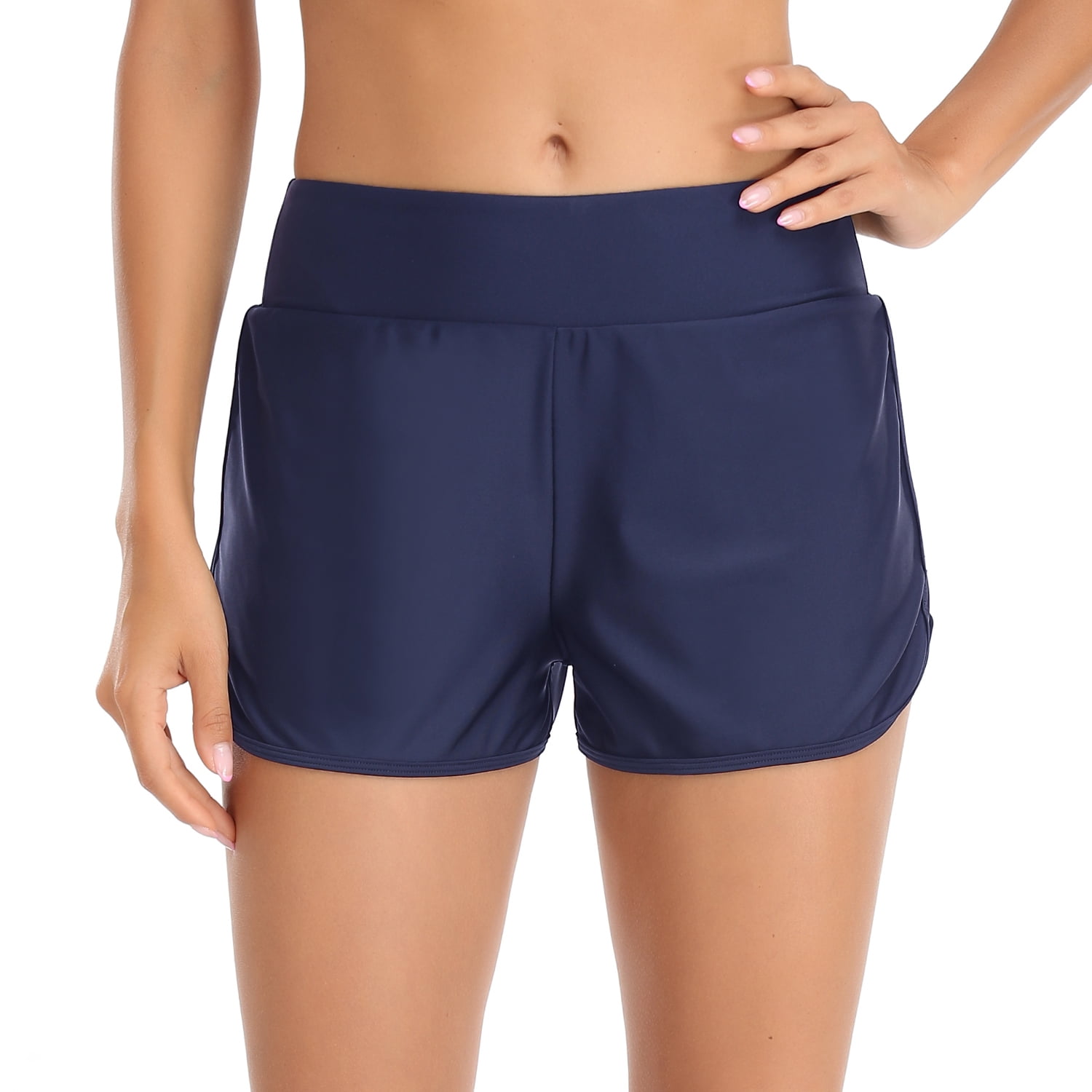 Ladies blue swim shorts sale