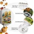 thumbnail image 5 of Shower Curtains for Bathroom-60"x72",Retro Truck Thanksgiving Pumpkin Waterproof Bath Curtain Grommet Shower Curtain Set with Hooks, 5 of 6