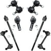 Detroit Axle - Front Rear Sway Bar End Links + Inner & Outer Tie Rods Replacement for 2001-2006 Hyundai Elantra - 8pc Set