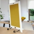 thumbnail image 4 of Merrick Lane Set of 10 Wall Mount or Tabletop Magnetic Chalkboards with Folding Metal Legs in Whitewashed, 12" x 17", 4 of 13