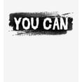 thumbnail image 2 of "You Can" Gym Culture Adult White Long Sleeve Hoodie-Small, 2 of 3