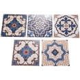 thumbnail image 2 of 40Pcs Moroccan Style Tile Stickers Waterproof Wall Stickers Bathroom Art Decor,6X6 Inch, 2 of 8