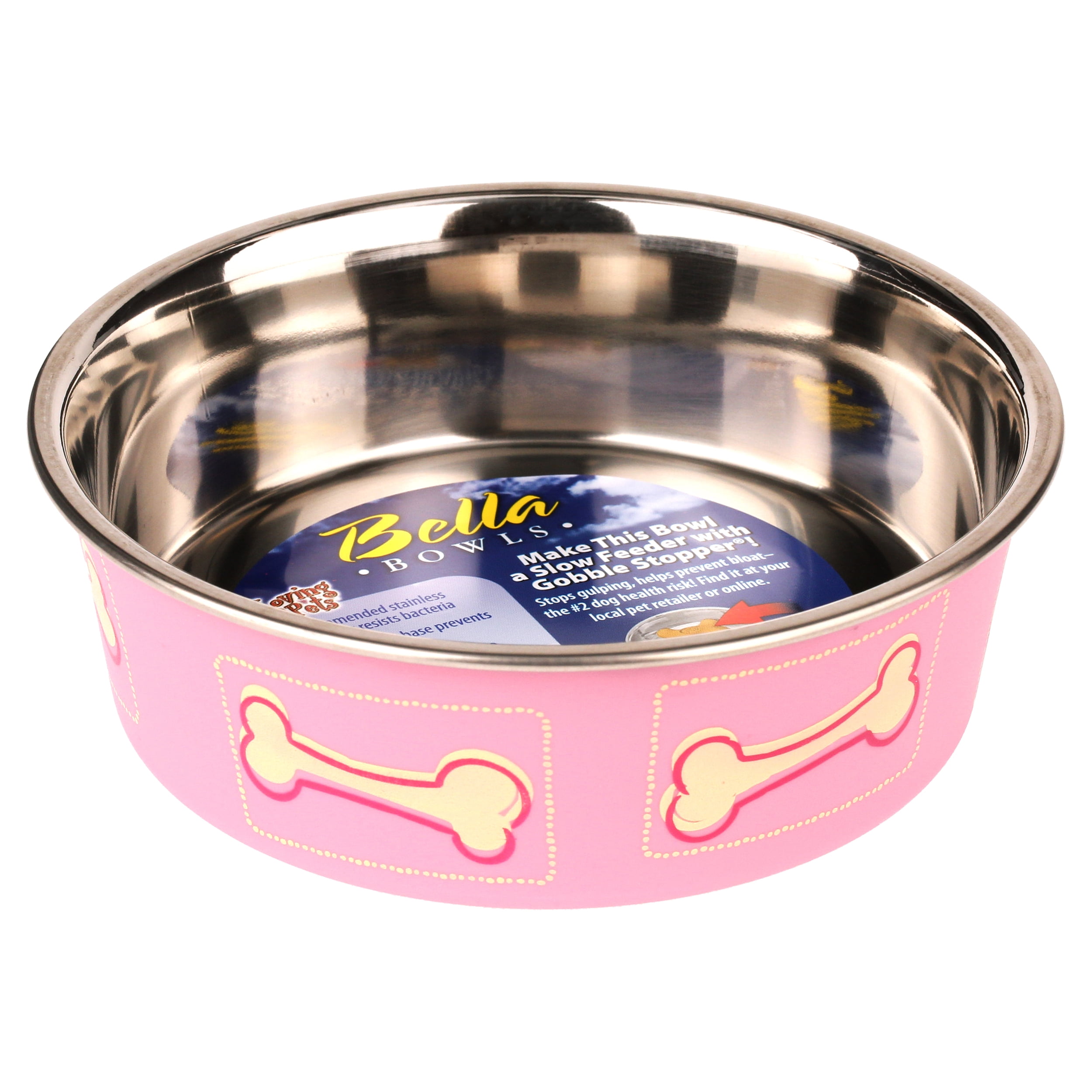 Bella Bowls Dog Bowl, Metallic, Small