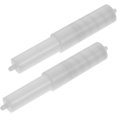 thumbnail image 1 of HUGFEGWE Toilet Paper Roller 2 Pack White Toilet Paper Holder Roller Spindle Replacement Rod Plastic Spring Loaded Paper Box Roller Roll Tissue Holder Rod 5.70X0.79X0.20inch U2537-5504, 1 of 7