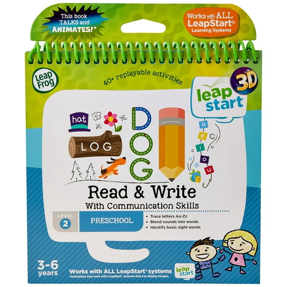 Libro de actividades LeapFrog Read & Write 3D de 2 a 5 años con pegatinas