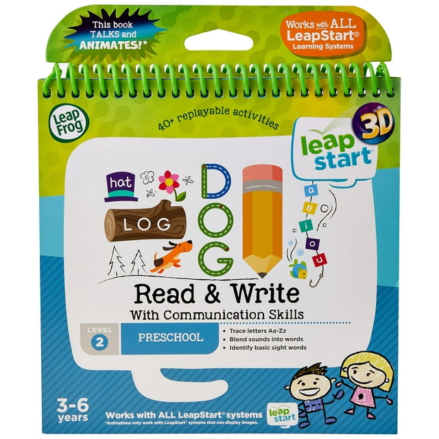Libro de actividades LeapFrog Read & Write 3D de 2 a 5 años con pegatinas