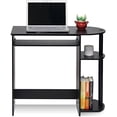 thumbnail image 4 of Simplistic Easy Assembly Computer Desk, With Keyboard Tray, Espresso/Black, 4 of 5