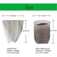 thumbnail image 2 of Nvzi Bolsas para viveros de plantas, 7,8 x 8,6 pulgadas, 100 unidades, bolsas de tela no tejidas biodegradables para el cultivo de plantas, bolsas de inicio para plántulas, 2 of 5