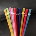 thumbnail image 6 of 25 Pcs Reusable Plastic Straws, 10.62 Inch Long Drinking Straws for Tumblers Cups Jars, Assorted Colors BPA-Free Replacement Straws for Mason Jar Cup Eco-Friendly Party Essential, 6 of 7