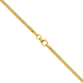 thumbnail image 3 of 18K Solid Yellow Gold 2.4mm Curb Link Chain Necklace, 3 of 5
