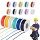 thumbnail image 5 of Cable eléctrico trenzado de calibre 22, calibre 22 AWG, 1,7 mm de diámetro, flexible, con aislamiento de silicona, cobre estañado, 60 hebras, para conexión eléctrica., 5 of 8