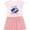 Pink With Stripes, variant on Inktastic Outer Space 3rd Birthday Girls Toddler Dress