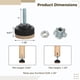 thumbnail image 4 of Niveladores de muebles, 24 patas niveladoras con protector de suelo de fieltro y contratuerca, niveladores de patas de mesa ajustables, patas niveladoras resistentes con tornillos para mesas, sillas,, 4 of 7