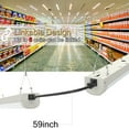 thumbnail image 5 of 4FT Linkable 80W LED Shop Light, 8800lm, 3000K/4000K/5000K, Utility Shop Ceiling Lights for Garages, Workshops, SCR Dimmable 4 Foot Linear Strip Work Light Fixture with Plug and Power Cord, FCC, 5 of 15